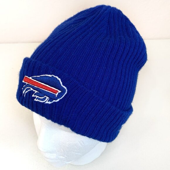 Buffalo Bills Fanatics Blue NFL Beanie Skully Cap Hat Unisex One Size Fits All - Picture 1 of 9